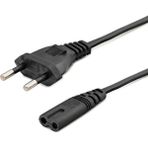 Tekno Trust 1.5 Metre 1.5 mt Kaliteli Kalın Teyp Teyip Fişi 220 Volt Ceryan Radyo Teyp Kablosu Teyip - 20W GaN Black