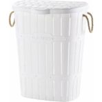Tekno Trust 100 x 100 Bambu Halatlı Kirli Çamaşır Sepeti Beyaz Beyaz 20-49 L Type 0 Bambu