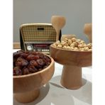 Tekno Trust 2 Li Set 11,5 cm Ahşap Sunum Seti Kahve Sunum Kahvaltı Sunum Meyve Sunum Dekor - Kahverengi