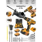 Tekno Trust 2'li Set 780RP Bakır Sargı Darbeli Şarjlı Matkap Metal Şanzıman Vidalama Tilki Testere Aparat