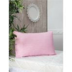 Tekno Trust 50 x 70 Ortopedik Visco Kırpık Yastık 50*70 cm Visko Pamuk Polyester Pembe - 10 x 30 cm