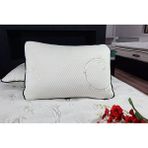 Tekno Trust 50 x 70 Ortopedik Visco Yastık Boyun Tombul Fıtığı Için Lüks Ortapedik Yastık (Aloe Vera Kumaş) Bam - 10 x 30 cm - Beyaz