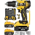 Tekno Trust 5800 Max -XR Yedek Akülü Vidalama Brushless Şarjlı Setli Yedek Akülü Çantalı Matkap
