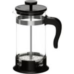 Tekno Trust 600 + ml Upphetta French Press, Cam-Paslanmaz Çelik, 1 Lt Siyah Cam