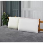 Tekno Trust 650 + gr Visco Ortopedik Medikal Boyun Fıtığı Tombul Yastık (40 x 60) Pamuklu Visko 40 x 60 Beyaz - 10 x 30 cm