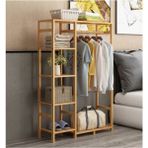 Tekno Trust 90 Cm Ahşap Gardırop Ahşap Kahverengi 130 Cm Ayaklı Askılık