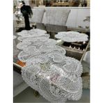 Tekno Trust Amerikan Servis Tasarım Supla ve Runner Mutfak Seti 6 Kişilik Nehir Masa Sunum Takımı Çeyizlik Krem - 10 x 10 cm