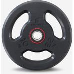 Tekno Trust Beyaz 10 kg 28 mm İçi Döküm Dışı Kauçuk Kaplama Profesyonel Ağırlık Plakası