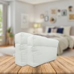 Tekno Trust Beyaz Ortopedik Medi 40X60+12 Yastık 650 + gr Pamuk Polyester 40 x 60 Hava Geçirgen Boncuk Elyaf - 10 x 30 cm