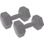Tekno Trust Cmt-40 Köşeli Plastik Dambıl Set (4 Kg*2 Adet) - 0,5 kg - Beyaz