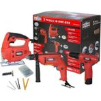 Tekno Trust Darbeli Trio Set LI(MATKAP+DEKUPAJ+12V Li-Ion Vidalama) 2 Yıl Kablosuz 500-1500 Watt Anahtarlı 12 V