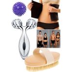 Tekno Trust Evde G5 Masaj Aleti & Sauna Bel Kemeri & Masaj Topu & At Kılı Fırça Seti Unisex Pro