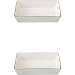 Tekno Trust Forest Kahvaltı&Meze Tabağı 12 x 20 cm 2 Li 04lfh000583 - Altın