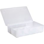 Tekno Trust Kapaklı Bölmeli Kutu 34 x 21 x 8 cm Ikea Saklama Kutusu Takı Makyaj Malzemesi Kutusu Plastik - Ahşap