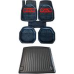 Tekno Trust Kia Rio Hb 2011-2017 (Ince Stepne) Krom Kırmızı Paspas ve 3D Bagaj Havuzu - Renkli