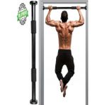 Tekno Trust Krom Kapı Barı Koridor 63-100CM Barfiksi Barfix Spor Aleti Demiri Barfiks Çubuğu - Beyaz