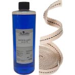 Tekno Trust Mavi Kandil Yağı Kokusuz Dumansız Iç Mekan Gaz Lambası Yakıtı 400 ml 1 Metre Fitil - 1 Adet