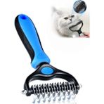 Tekno Trust Metal Uçlu Plastik Saplı Köpek Kedi Uzun Tüy Bakım Tarağı Tüy Topak Kıtık Açıcı Tarak 1 Adet