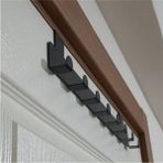 Tekno Trust Modern Metal Siyah Amerikan Kapı Arkası Askılık Organizer Askılık ve Mutfak Banyo Kapı Arkası Askılık - 0