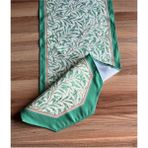 Tekno Trust Morris Stili Yaprak Desenli Runner Dijital Baskılı - 10 x 10 cm