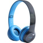 Tekno Trust P47 Wireless Bluetooth Kablosuz Extra Bass Radyolu Katlanabilir Kulaklık Mavi - Altın
