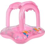 Tekno Trust Pembe Baby Float Gölgelikli 0-5 Yaş Bebek Havuz - Deniz Simidi Plaj Malzemeleri
