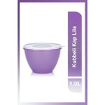 Tekno Trust Plastik Kubbeli Kap 1.9l Lila Uzun Saklama Kabı 1,9lt 1