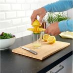 Tekno Trust Plastik Limon Sıkacağı Çap: 15 cm Ikea Portakal Narenciye Sıkma Aparatı Sarı Renk