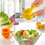 Tekno Trust Pratik Sert Plastik Limon Sıkacağı - Limon Press Narenciye Sıkacağı