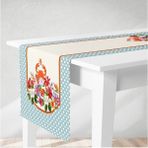 Tekno Trust Runner Botanik Çiçek Yengeç Desenli Dijital Pano Baskılı - 10 x 10 cm