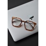 Tekno Trust Şeffaf Mavi Işık Korumalı Gözlük Optik Uyumludur Camları Değişebilir Blue Block Unisex Kadın Erkek - 0