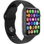 Tekno Trust Siyah Watch 7 Plus Akıllı Saat Siyah&pembe Sevgili Kombini Bluetooth Türkçe Menü (Ios ve Android Uy - 35 - 48 mm