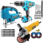 Tekno Trust Süper Set Lazerli Dekupaj 24W Matkap Devir Ayarlı Spral Taşlama Seti -2090-2025-2071