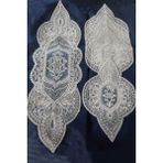 Tekno Trust Supla Runner Seti Sunumluk Kordone Nakışlı Modern Amerikan Servis Takımı 6 Kişilik Set - Krem - 10 x 10 cm