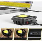 Tekno Trust Usb’li Şarj Edilebilir LED Anahtarlık El Feneri Şişe Açacağı Mıknatıslı Cep Boy Parlak El Feneri - Siyah
