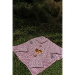 Tekno Trust Yer Masa Piknik Örtüsü Sofra Bezi 160 x 160 , 4 Minder 45 x 45CM Set (Fuşya)
