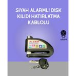 tekno Yüksek Sesli 110dB Çelik Disk Kilidi Su Geçirmez 2026