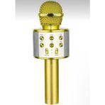 TeknoBeyza Bluetooth Bağlantılı Kablosuz Karaoke Mikrofonu - Şarjlı Taşınabilir Hoparlörlü Ses Değiştirme Özellikli - Sarı
