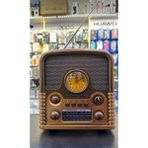 TeknoBeyza Everton RT-743 Retro Tasarım Nostaljik Radyo - Bluetooth, USB/TF Kart, MP3 Çalar, Analog Saatli (Büyük Boy)