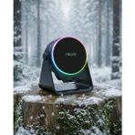 TeknoBeyza Mikado Rgb Işıklı Taşınabilir Bluetooth Hoparlör ve Masaüstü Telefon Standı – Kablosuz Müzik Çalar - Siyah