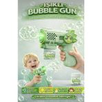 TeknoBeyza Otomatik Baloncuk Tabancası 6 Ağızlı – Işıklı & Sesli Bubble Gun Oyuncak (3+ Yaş) - Yeşil