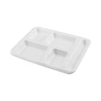 Teknocan 5 Gözlü Köpük Tabldot Tabak 100 Adet - -Olivine