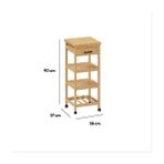 Teknocan 5 Simply Smart Bambu Çekmeceli Etajer - Abanoz - Option-1