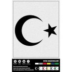 Teknocan Ay Yıldız Stıcker 15 x 11 cm - Option-1 - -50 C