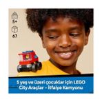 Teknocan City Araçlar - Itfaiye Kamyonu 60482 – 5 Yaş ve Üzeri Erkek ve Kız Çocuklar Için Itfaiyeci Minifigürü Içeren Yaratıcı Oyuncak Yapım Seti, Çocuklar Için Eğlenceli Hediye Fikri (67 Parça) - 0 - Siyah