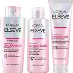 Teknocan Elseve Glycolic Gloss Parlaklık Veren Saç Bakım Rutini Seti: Şampuan, Saç Kremi, Bakım Spreyi - Option-1 - Var
