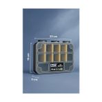 Teknocan Made Slim Organizer 12 Bölmeli, Şeffaf, Düzenleyici Kutu, Polipropilen Malzeme, Çekmece Içi ve Masaüstü Kullanım Için, Hafif Taşınabilir, Saklama Kutusu - Option-1
