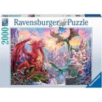 Teknocan Marketing 167173 Ejderhalar Yetişkin Puzzle, 2000 Parça - 01-Mavi