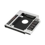Teknocan Marketing 1747 12,7 mm 2,5 Inç SSD HDD Sabit Disk Için Sürücü Sata 3 (Dizüstü Bilgisayar) Sabit Sürücü Çerçevesi SSD Veya Sata Diskinizi Harddisk Yuvasına Takıp, Bu Cihaz Da Dvd/cd Okuyucusuna Takılır - 1BW-Beyaz