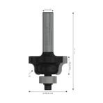 Teknocan Marketing 2 608 Aksesuarı 628 394 Profil Freze B 8 Mm, R1 4 Mm, B 8 Mm, L 12,7 Mm, G 54 mm - Option-1